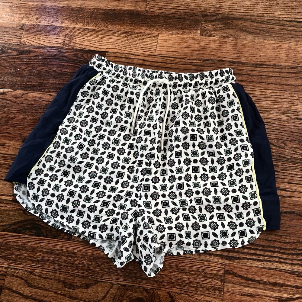 Patterned Silk Shorts